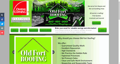 Desktop Screenshot of oldfortroofing.com